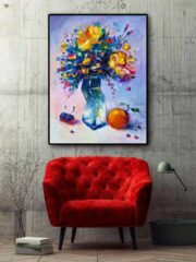 "Crazy Vase of Yellow Flowers" - Imagen 2